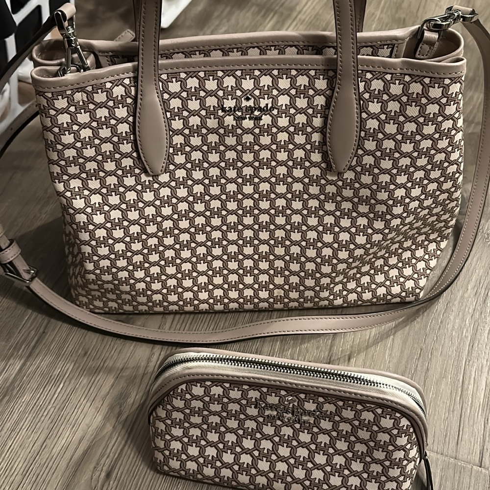 Kate Spade Tan Patterned Women's Bag Set